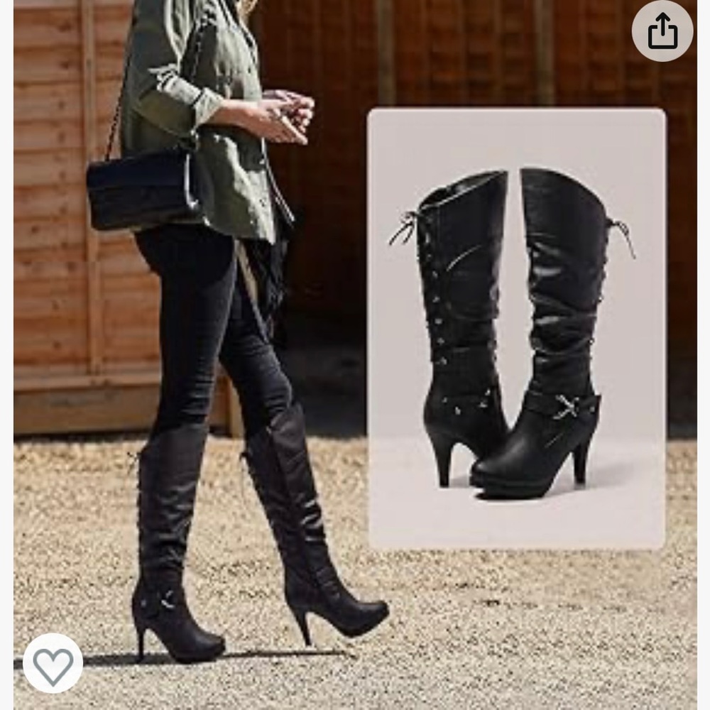 Brand new Black lace up boots - Picture 3 of 3